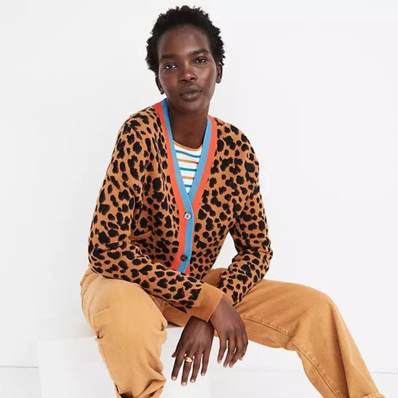 Madewell X Kule Leopard Sinclair Crop 